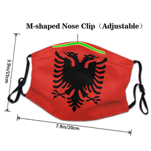 Albanian Flag Mask