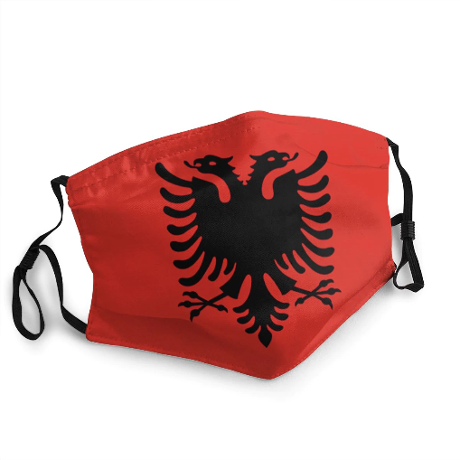 Albanian Flag Mask