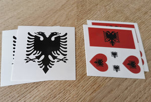 Albanian Eagle Tatuazhe e përkohëshme - Temporary tattoo (set of 4)
