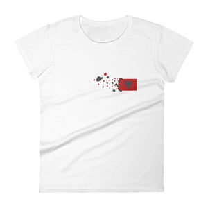 Flag dissolving in hearts - Women's t-shirt