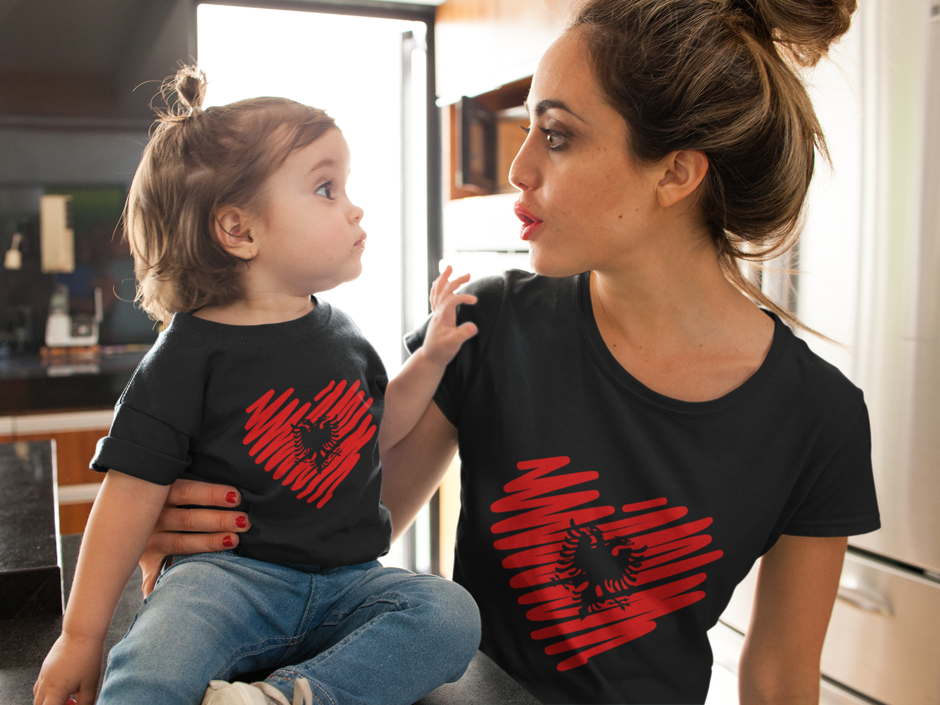 Heart Eagle - Baby Girl Short Sleeve T-shirt